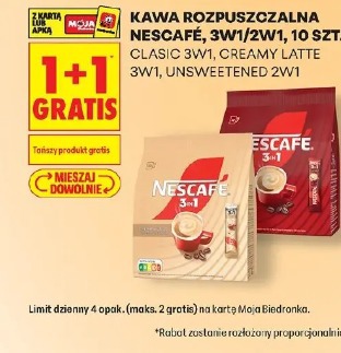 Kawa rozpuszczalna Nescafé, 3w1/2w1, 10 szt.
