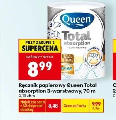 Ręcznik papierowy Queen Total absorption 3-warstwowy