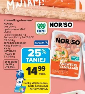 Krewetki gotowane NORSO