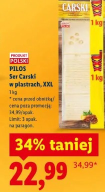 Pilos Ser Carski w plastrach, XXL