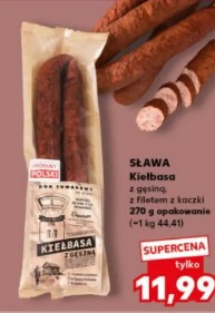 Kiełbasa z gęsiną, z filetem z kaczki Sława