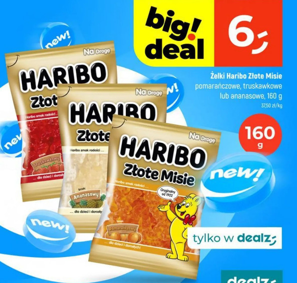 Żelki Haribo Złote Misie