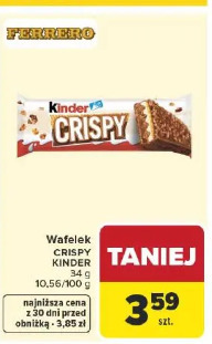 Wafelek CRISPY KINDER
