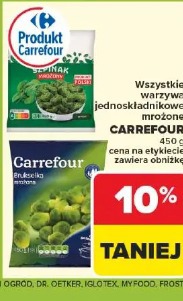 Wszystkie warzywa jednokładnikowe mrożone CARREFOUR 450 g