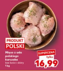 Mięso z uda polskiego kurczaka bez kości i skóry