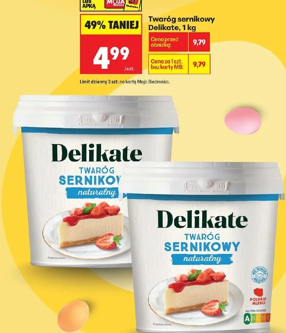 Twaróg sernikowy Delikate