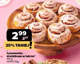 Cynamonka drożdżowa w lukrze
