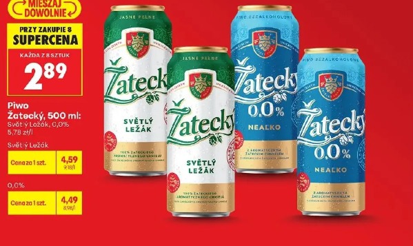 Piwo Žatecky 0.0% nealko