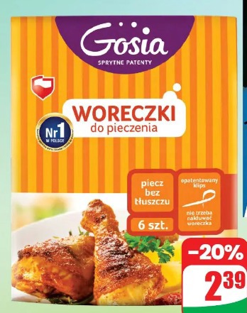 Woreczki do pieczenia z klipsami Gosia