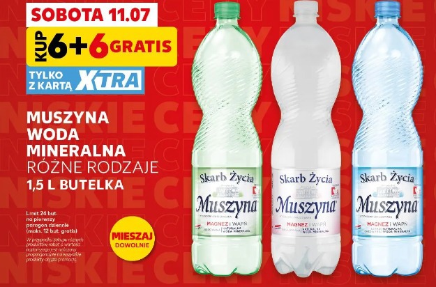 Muszyna Woda mineralna różne rodzaje