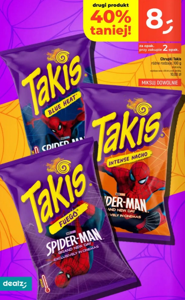Takis Blue Heat/Intense Nacho/Fuego Spider-Man