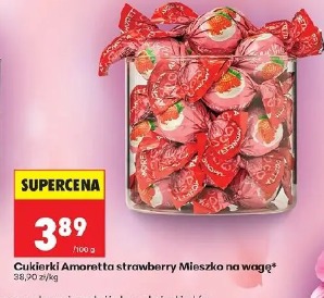 Cukierki Amoretta strawberry Mieszko