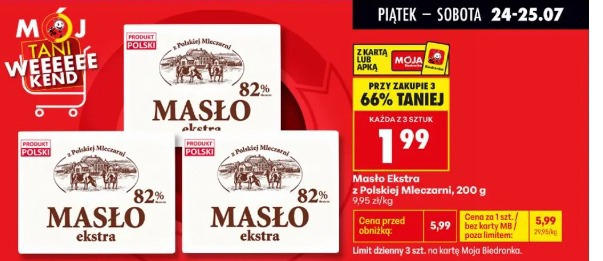 Masło Ekstra z Polskiej Mleczarni