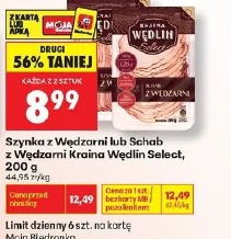 Szynka z Wędzarni lub Schab z Wędzarni Kraina Wędlin Select