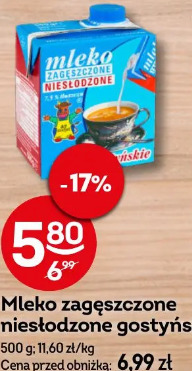 Mleko zagęszczone niesłodzone gostyńskie