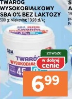 Twaróg wysokobiałkowy SBA 0% bez laktozy Mlekovita