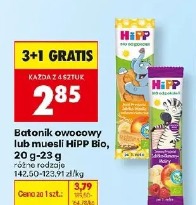 Batonik owocowy lub musli HiPP Bio