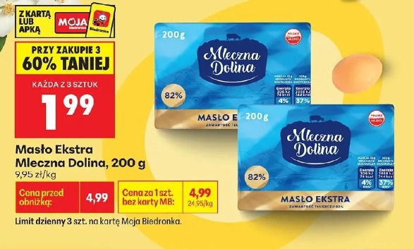 Masło Ekstra Mleczna Dolina