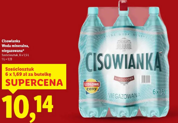 Cisowianka Woda mineralna niegazowana