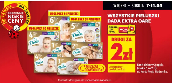 Wszystkie pieluszki Dada Extra Care