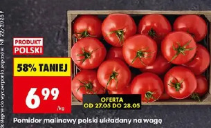 Pomidor malinowy polski układany na wagę