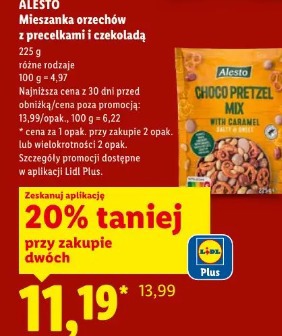 Alesto Mieszanka orzechów z precelkami i czekoladą