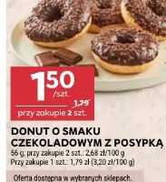 Donut o smaku czekoladowym z posypką