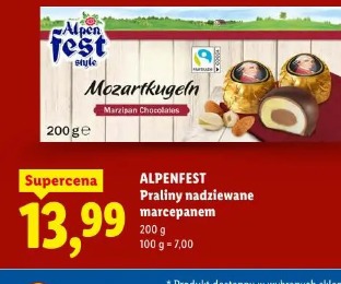 Alpenfest Praliny nadziewane marcepanem