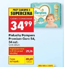 Pieluchy Pampers Premium Care S4, 34 szt.