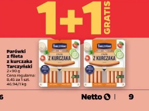 Parówki z fileta z kurczaka Tarczyński