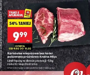 Karkówka wieprzowa bez kości pakowana próżniowo Kraina Mięs