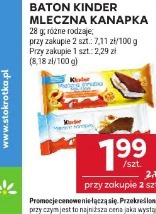 Baton Kinder mleczna kanapka