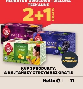 Herbatka owocowa i zielona Teekanne 2+1 gratis