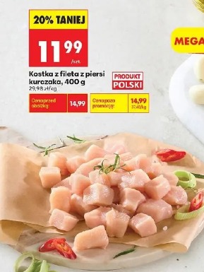 Kostka z fileta z piersi kurczaka Kraina Mięs Mega Paka