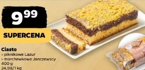 Ciasto piankowe Lazur marchewkowe Janczewscy