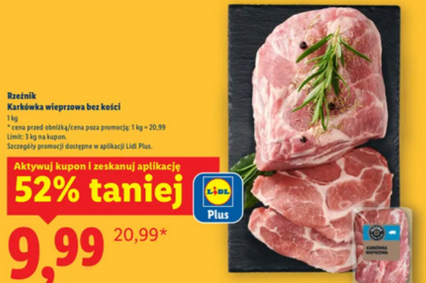 Rzeźnik Karkówka wieprzowa bez kości