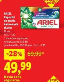 Ariel Kapsułki do prania kolorowych tkanin XL