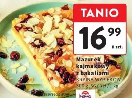 Mazurek kajmakowy z bakaliami Kraina Wypieków