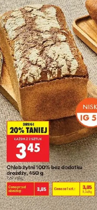 Chleb żytni 100% bez dodatku drożdży