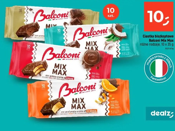 Ciastka biszkoptowe Balconi Mix Max