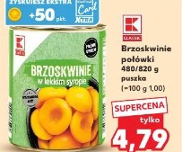 Brzoskwinie połówki w lekkim syropie