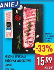 Żeberka wieprzowe paski