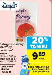 Pstrąg łososiowy wędzony na zimno Simpl