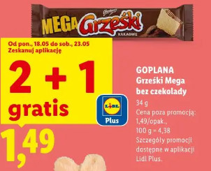 Goplana Grześki Mega bez czekolady