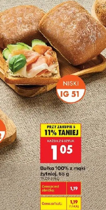 Bułka 100% z mąki żytniej