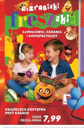 Książeczka Rozrabiaki freszaki łamigłówki, zadania i audioprzygody
