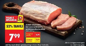 Schab wieprzowy bez kości pakowany próżniowo Kraina Mięs