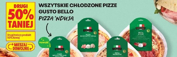 Wszystkie chłodzone pizze Gusto Bello