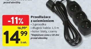 Przedłużacz z uziemieniem