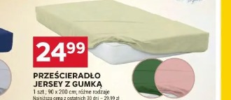 Prześcieradło Jersey z gumką